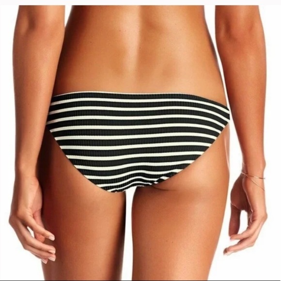 Vitamin A Luciana Full Coverage Bottom Marin Stripe Black@ - Picture 2 of 10